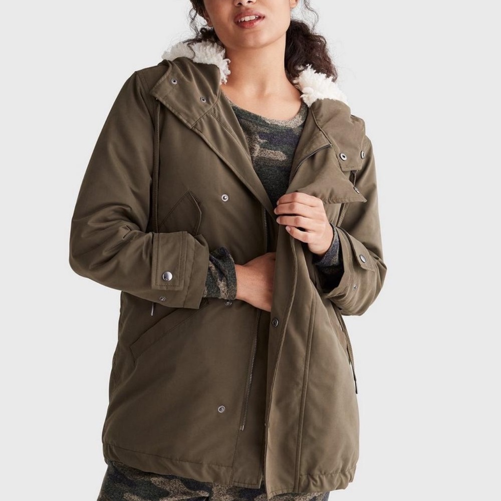 Lucky Faux Fur Cocoon Coat